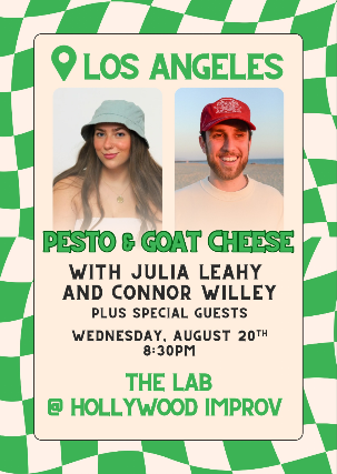 Pesto and Goat Cheese Comedy Tour