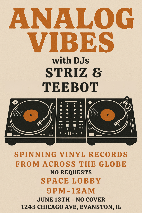 DJ Teebot & Striz Analog Vibes: All Vinyl Records from Across the Globe | Space Lobby