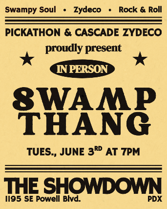 Cascade Zydeco Presents: Swamp Thang