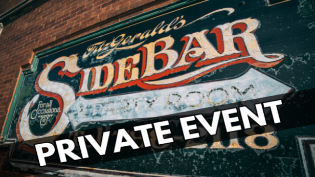 SIDEBAR CLOSED for Private Event