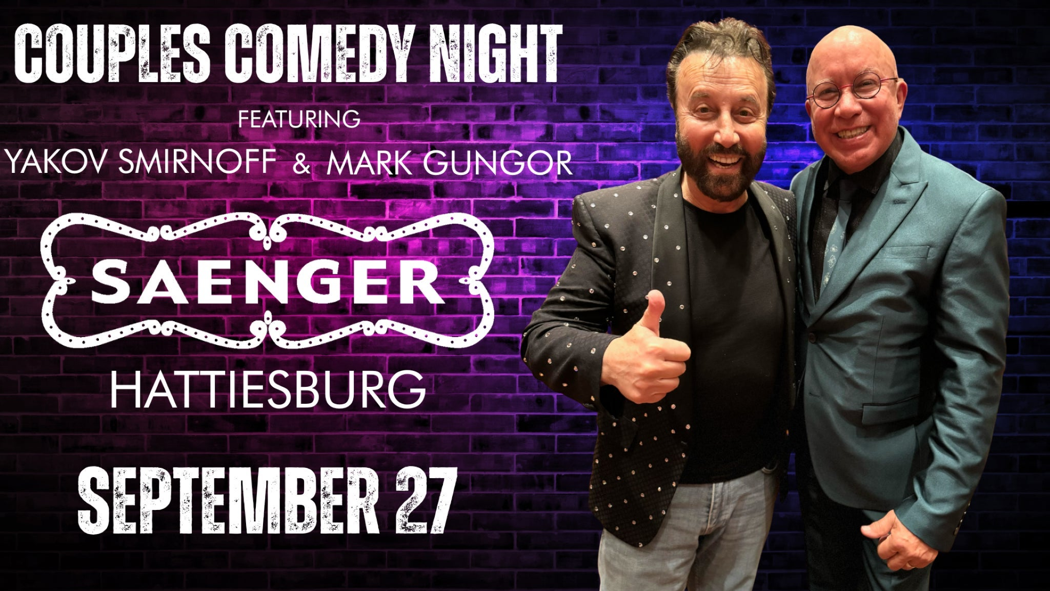 Couples Comedy Night with Yakov Smirnoff and Mark Gungor