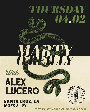 Moe's Alley Presents: Marty O'Reilly (trio) w/ Alex Lucero