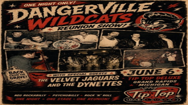DangerVille Wildcats Reunion Show! Wsg The Velvet Jaguars and The Dynettes