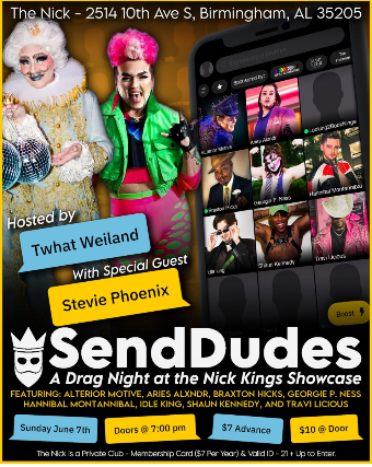 Send Dudes at The Nick Sunday June 7th, Doors 7pm