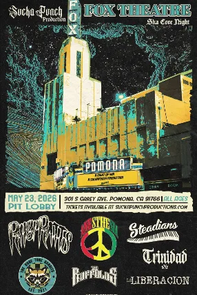 Riverratts W/ The Steadians / Trinidad / The Rude Tone bandits / La Liberacion / Tranzendtal Experience
