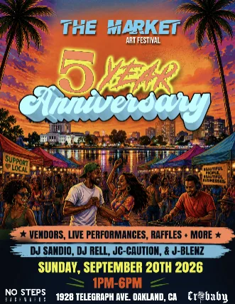 The Market Arts Festival - 5 Year Anniversary! w/ DJ Sandio + DJ Rell + JC-Caution + J-Blenz
