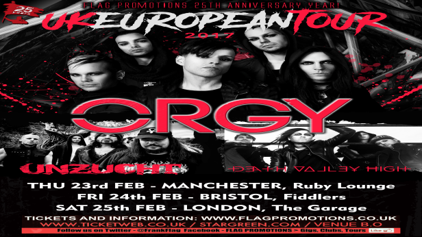 Orgy, Ilia, Felix & the Foreshadow, Skyplant, Mood Swinger, Severed, Cali D
