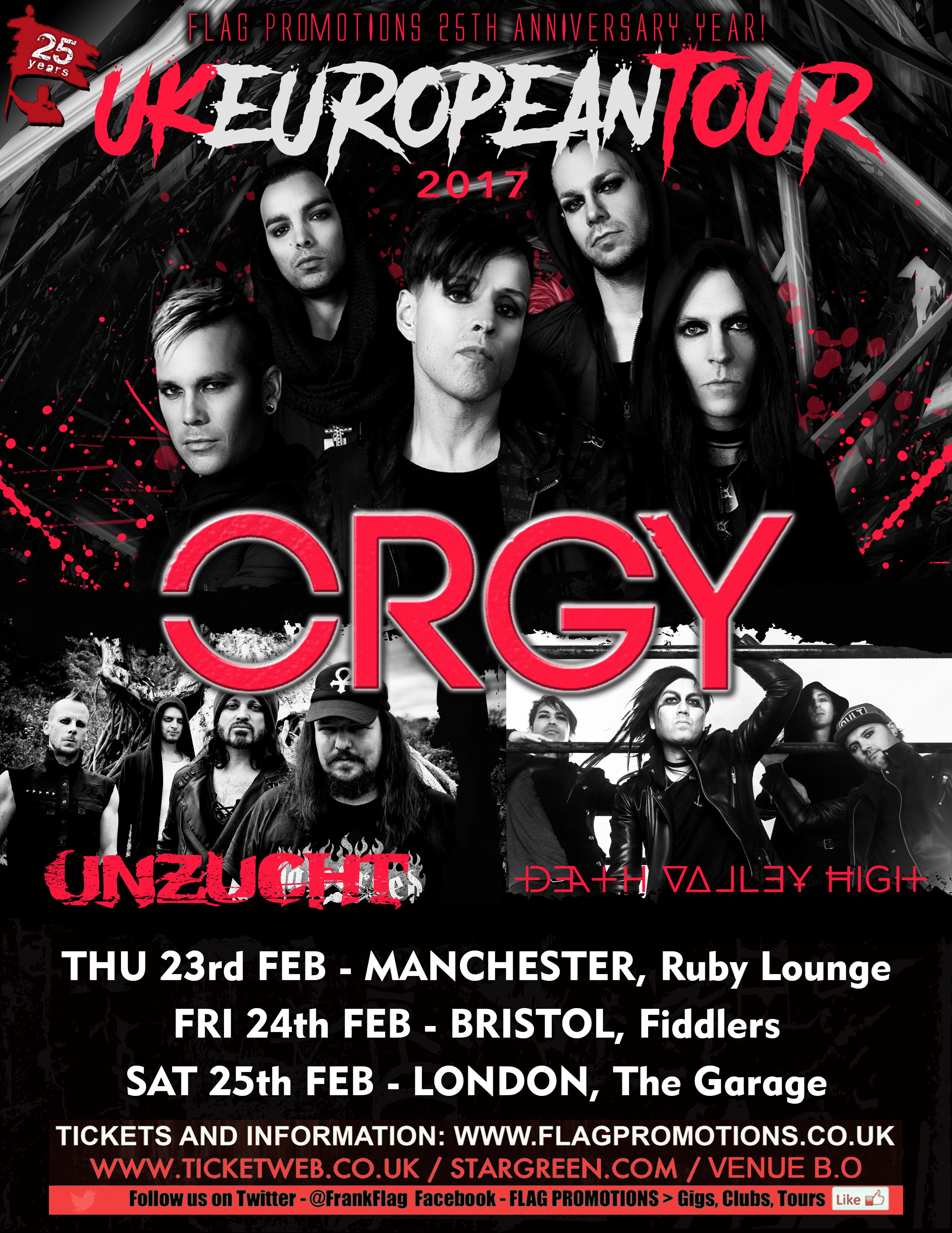 Orgy, Ilia, Felix & the Foreshadow, Skyplant, Mood Swinger, Severed, Cali D
