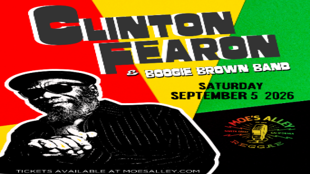Moe's Alley Presents: Clinton Fearon & Boogie Brown Band w/ Kava Jah & The Remedy