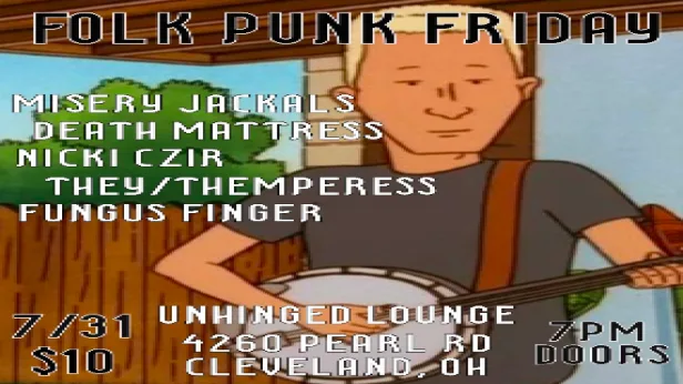 The Misery Jackals, Death Mattress, Nicki Czir, They/Themperess, Fungus Finger