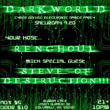 DARKWORLD - Hosted by DJ RENGHOUL & STEVE OF DESTRUCTION