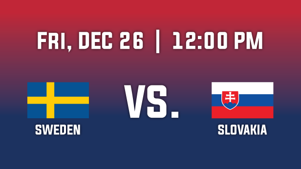 2026 IIHF World Junior Championship-Group A - Sweden v. Slovakia
