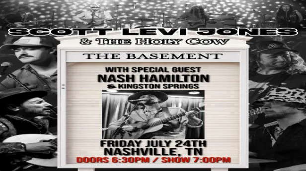 Scott Levi Jones & The Holy Cow with special guest Nash Hamilton & Kingston Springs