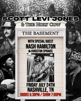 Scott Levi Jones & The Holy Cow with special guest Nash Hamilton & Kingston Springs