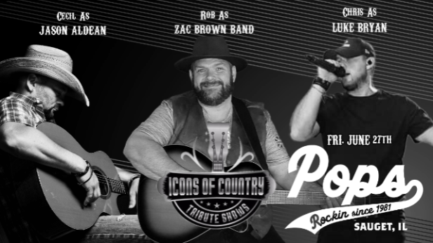 Icons Of Country: Tributes To Jason Aldean, Luke Bryan, and Zac Brown Band