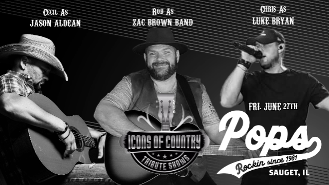 Icons Of Country: Tributes To Jason Aldean, Luke Bryan, and Zac Brown Band