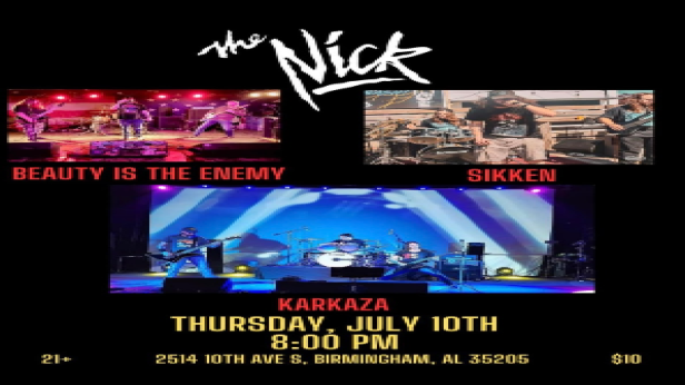 Ryan Day’s Metal Night at The Nick with Beauty is The Enemy, Karkaza & Sikken