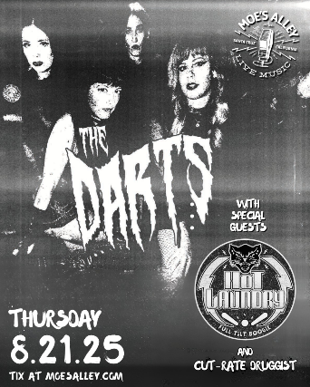 Moe's Alley Presents: The Darts w/ Hot Laundry + Cut-Rate Druggist