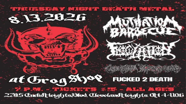 Thursday Night Death Metal w/ Mutilation Barbecue / Inoculation / Casket Splinter / Fucked 2 Death