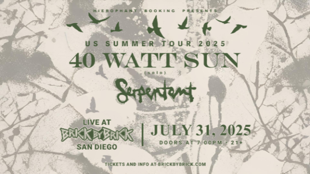 40 Watt Sun with special guests at Brick by Brick