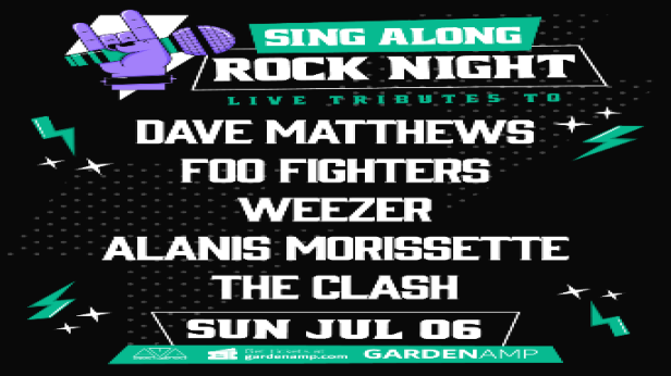 Dave Matthews, Foo Fighters, Weezer, Alanis Morrisette, The Clash tributes - Sing Along Rock Night