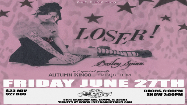152 Productions Presents: Bailey Spinn, Autumn Kings, and The Requiem in Tampa