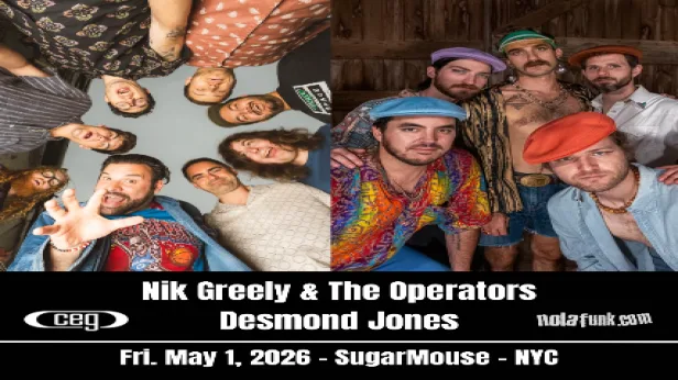 Nik Greeley & The Operators with Desmond Jones (Indie Funk)
