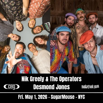 Nik Greeley & The Operators with Desmond Jones (Indie Funk)