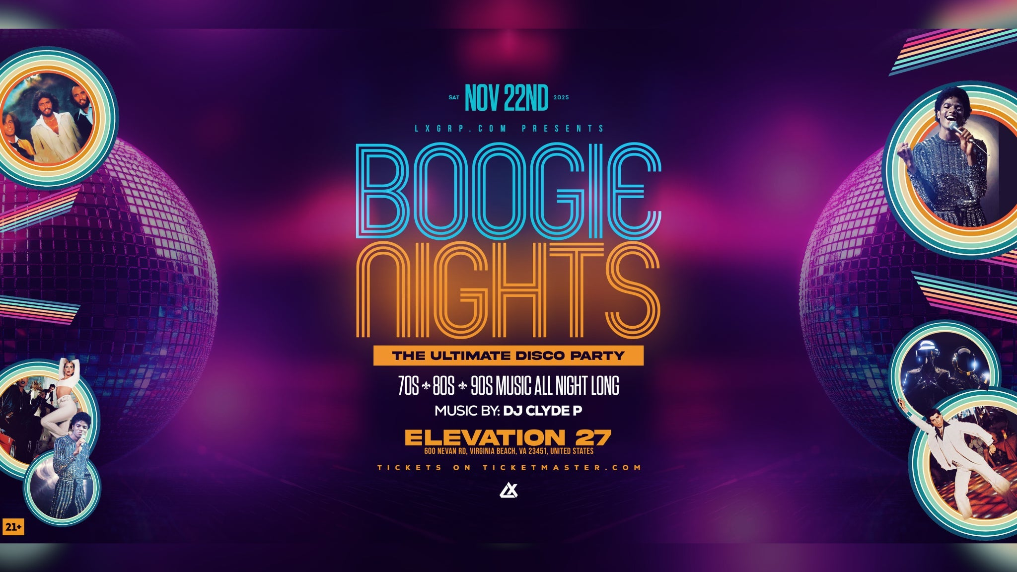 BOOGIE NIGHTS: The Ultimate Disco Party (Ages 21 & Up)