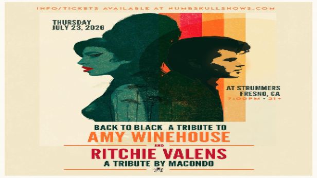 AMY WINEHOUSE Tribute - Back To Black, Ritchie Valens Tribute - Macondo