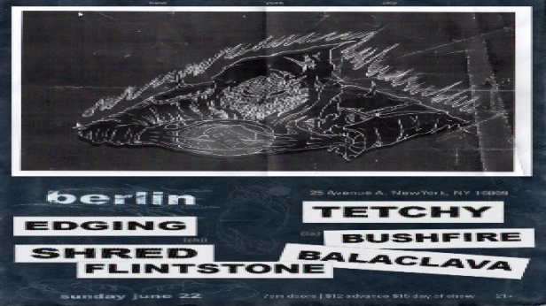 Bushfire | Shred Flinstone | Balaclava | Edging | Tetchy