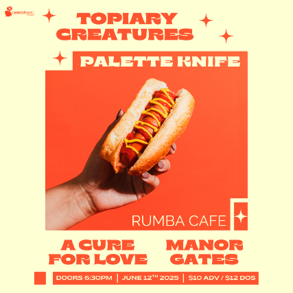 Topiary Creatures * Palette Knife * A Cure For Love * Manor Gates