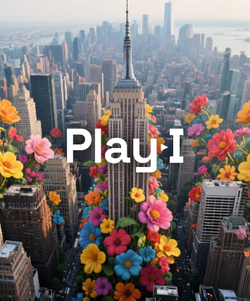 PLAY I - a community for creatives navigating AI. Moderated fireside chat with three working creative professionals: Jamie Kirkpatrick, Avishi Jain, George Giosi