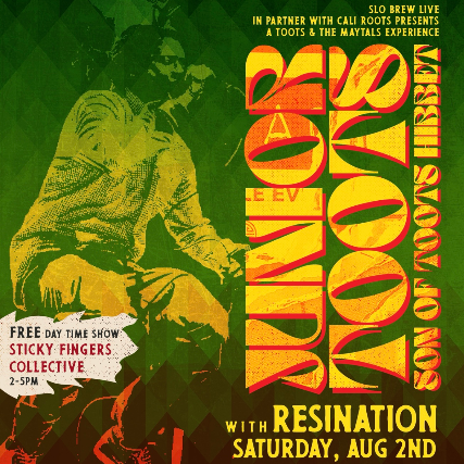 Junior Toots ~ Tribute to Toots & The Maytals w/ special guest RESINATION