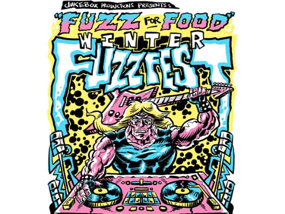 FUZZ for FOOD:  WINTER FUZZFEST, Velvet Snakes, Mazinga, Electric Huldra, Dr. Peter Larson, Good Man's Brother
