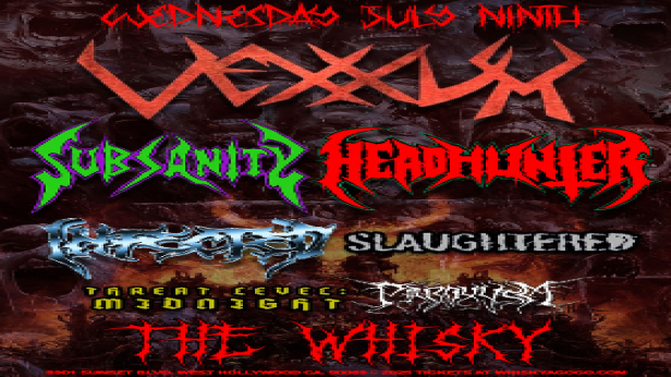 Vexxum, Headhunter, Threat Level: Midnight, Subsanity, Infected, Slaughtered