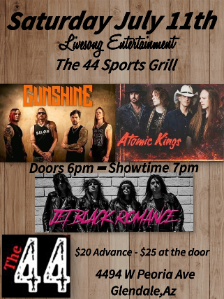 Gunshine, Atomic Kings & Jet Black Romance