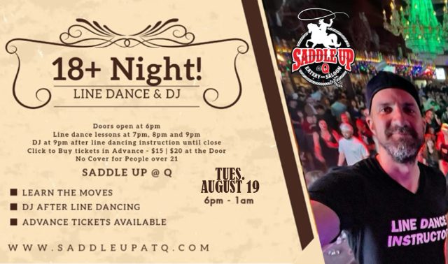 18+ Line Dance Party Night!