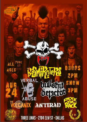 Fang, Besmirchers , Verbal Abuse , Volcanix , Antirad , Knock ‘Em Back, Bullshit Detector