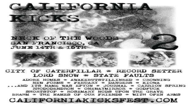California Kicks 2: June 14th and 15th