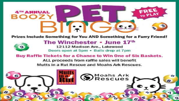 4th Annual Pet Bingo!