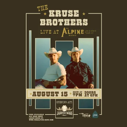 For The Song presents The Kruse Brothers with special guest Jakota Wass