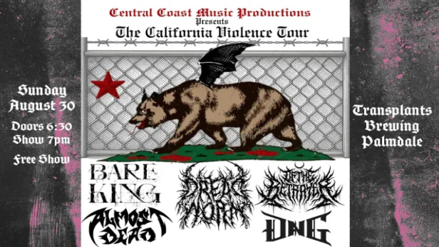 FREE SHOW: BARE KING / DREAD WORM / DNG / ALMOST DEAD / OF THE BETRAYER