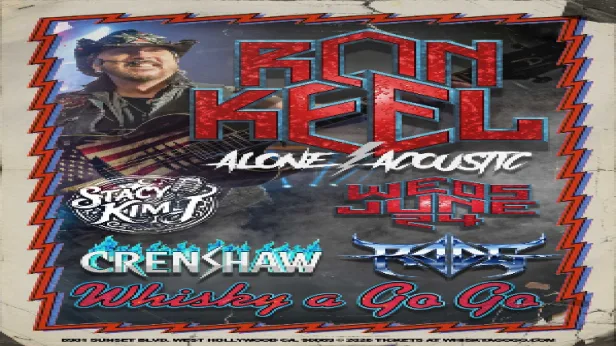 RON KEEL (Alone/Acoustic), Crenshaw, RODG, Stacy Kim J