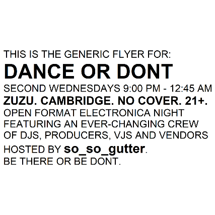 DANCE OR DONT