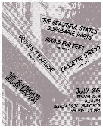The Beautiful States, Disposable Parts, Hooks For Feet, Cassette Stress, Or Does It Explode