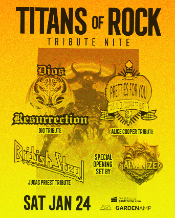 Dio, Alice Cooper, Judas Priest Tributes + Galvanized - Titans Of Rock Tribute Nite