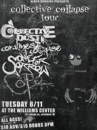 Alden Booking Presents: The Collective Collapse Tour featuring: Collective Dust, Coraline’s Collapse, One For Sorrow and Capo
