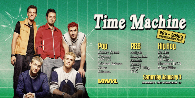 Time Machine: 90s - 2000s Throwback Dance Party