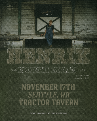 The Crocodile Presents: HENRIK w/ Harrison Boe